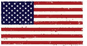 USA flag grunge